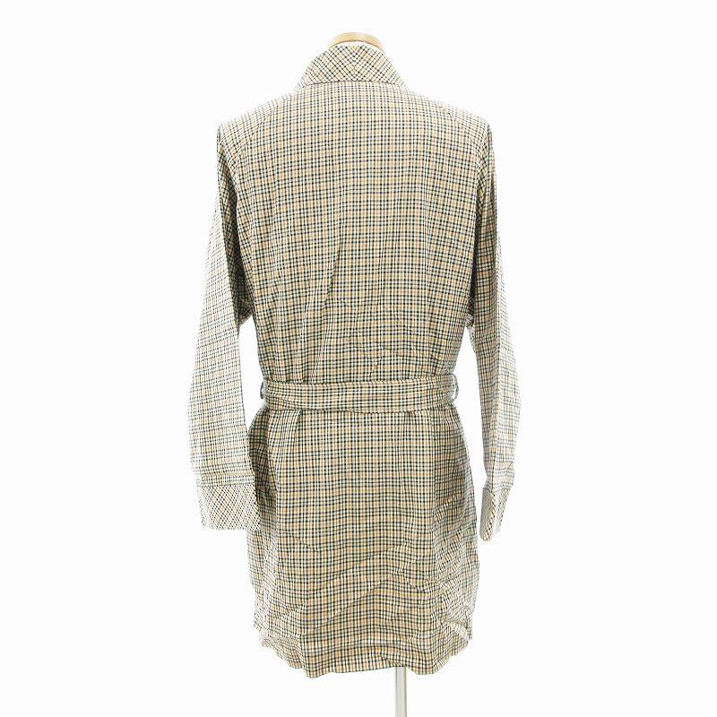 ダックス　チェック　スプリングコート　レインコート　40サイズ　ベルト付き ダックス チェック スプリングコート レインコート 40サイズ ベルト付き