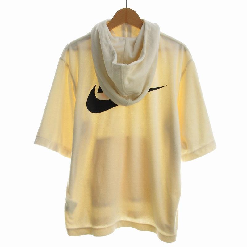 NIKE（ナイキ） ハーフジップパーカー フーディ ロゴプリント 花刺繍