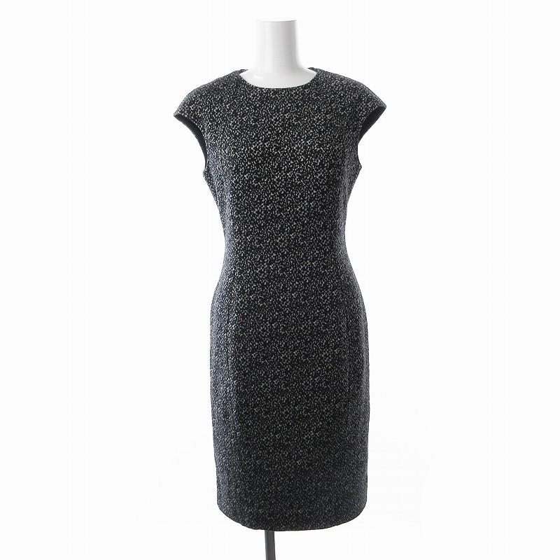 BERARDI ベラルディ ベージュ ノースリーブ　ストレッチワンピース　ひざ丈 BERARDI ベラルディ ベージュ ノースリーブストレッチワンピース