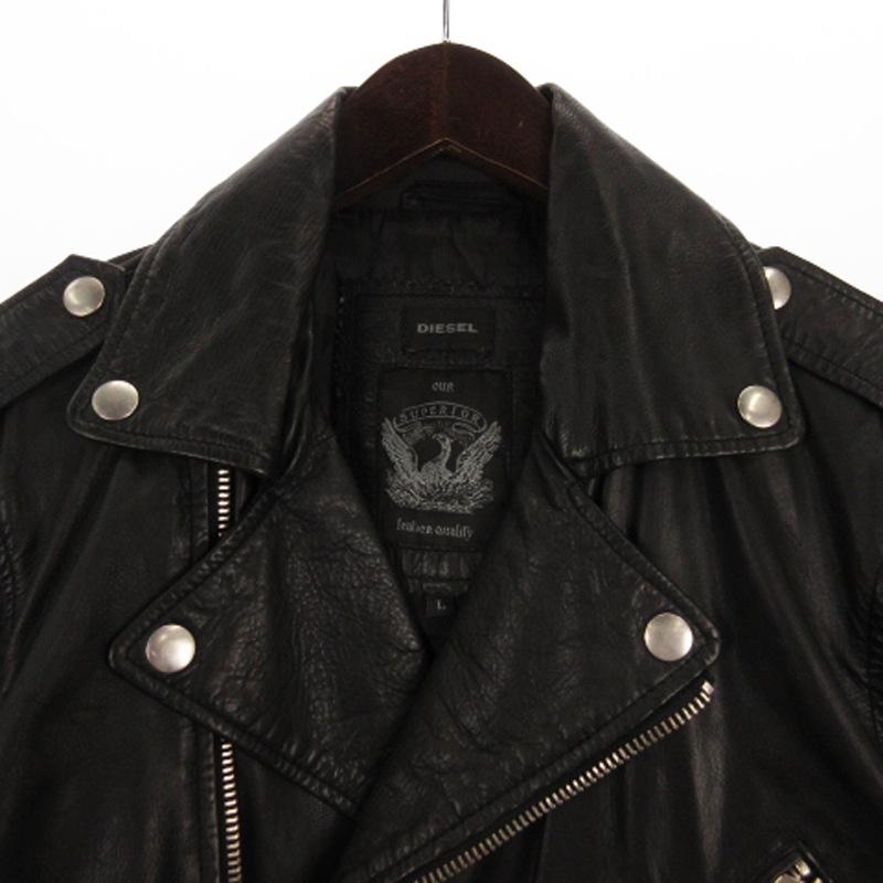 DIESEL ディーゼル ダブル ライダース ジャケット レザー 本革