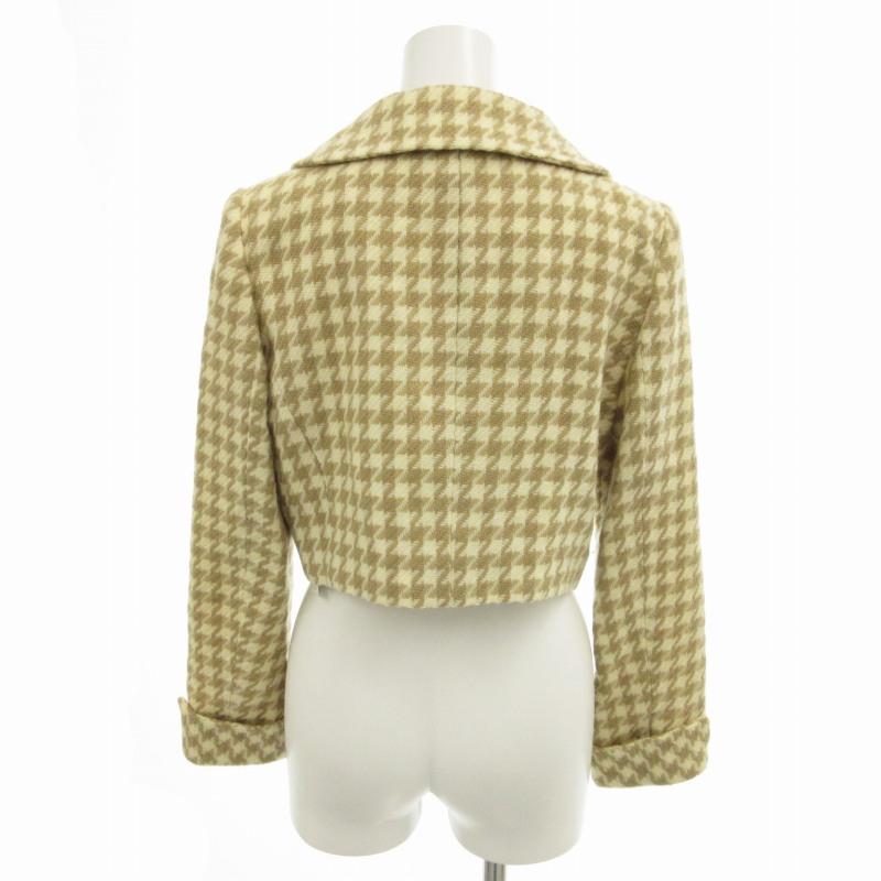 エムズグレイシー千鳥柄ショートコート ジャケット エムズグレイシー千鳥柄ショートコート ジャケット