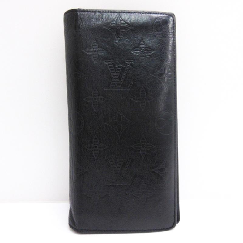 【美品】ルイヴィトン モノグラム シャドウ ブラザ 長財布 ブラック メンズ 美品】ルイヴィトン モノグラム シャドウ ブラザ 長財布 ブラック