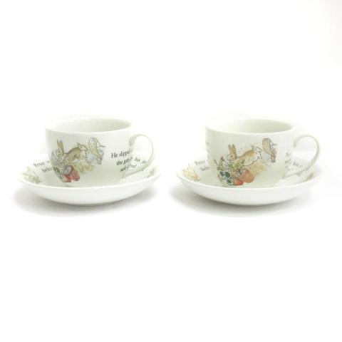 ウェッジウッド WEDGWOOD ピーターラビット カップ＆ソーサー 2客 