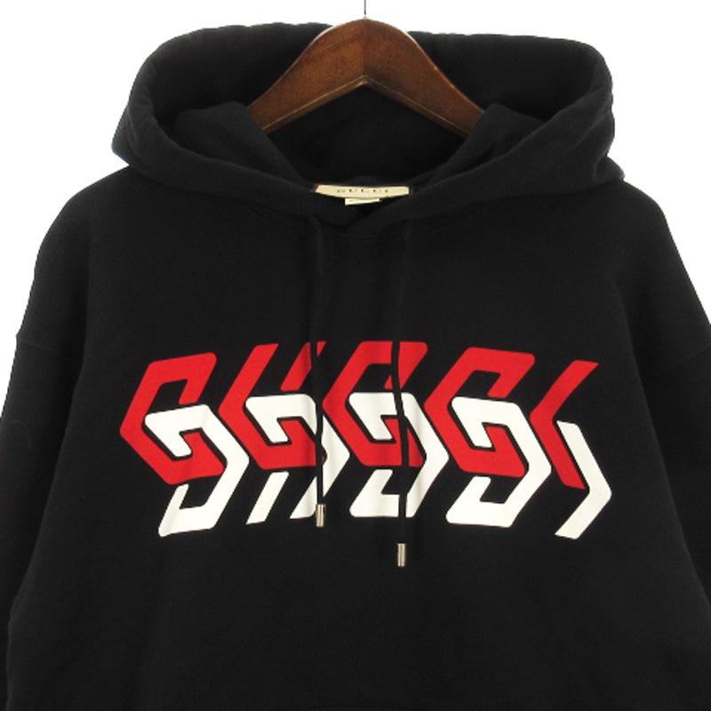 GUCCI（グッチ） ミラーロゴ スウェット パーカー プルオーバー 裏毛