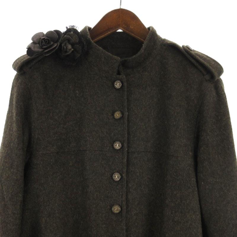 CHANEL シャネル 05A カシミヤ コート モヘヤミックス ココマーク  