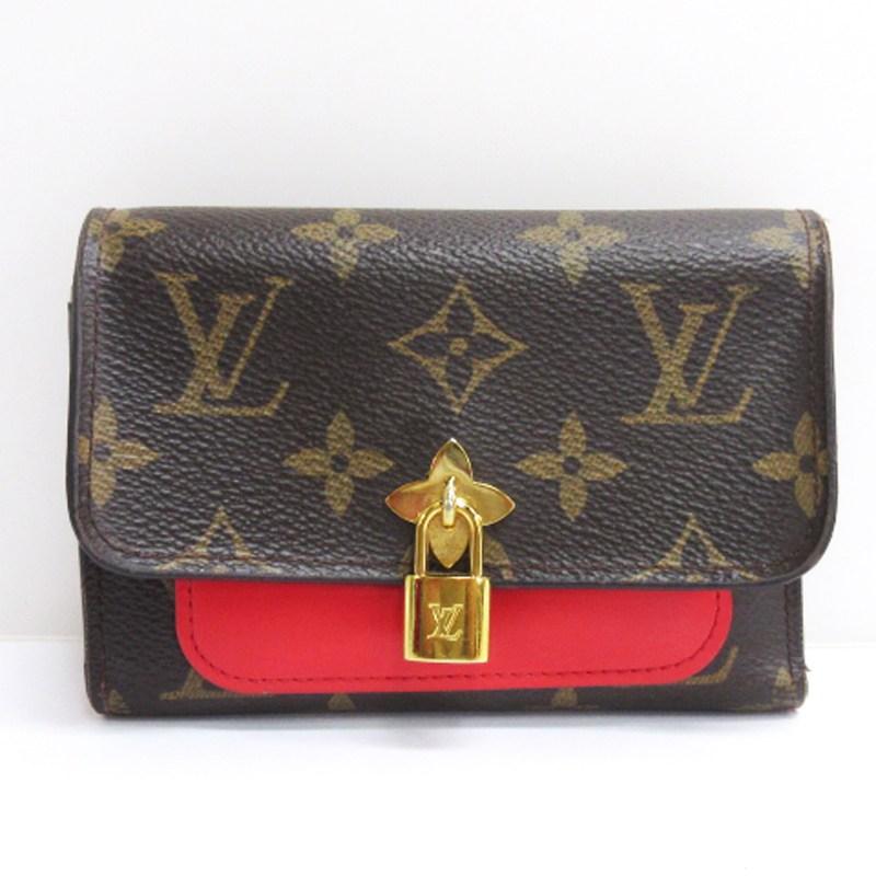 LOUIS VUITTON ルイヴィトン ポルトフォイユ フラワー コクリコ 二 