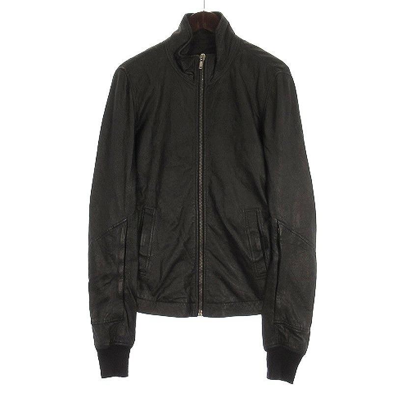 リックオウエンス Rick Owens ラムレザー ジップアップ ブルゾン リックオウエンス Rick Owens ラムレザー ジップアップ ブルゾン