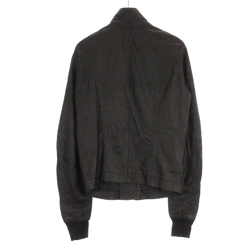 リックオウエンス Rick Owens ラムレザー ジップアップ ブルゾン リックオウエンス Rick Owens ラムレザー ジップアップ ブルゾン