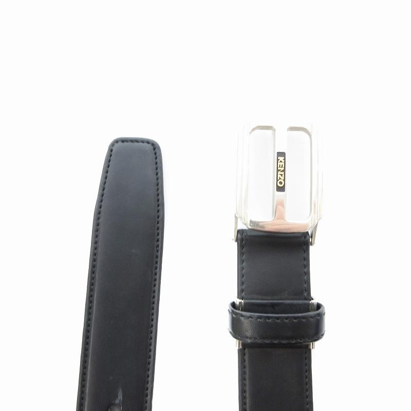 ケンゾー KENZO ベルト ロゴバックル レザー 黒 /JS メンズ : ブランド