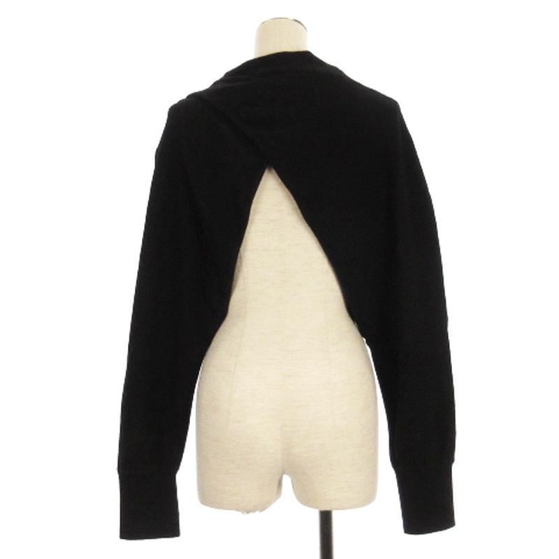 メゾンスペシャル MAISON SPECIAL ダブルフェイス リブ ボレロ トップ