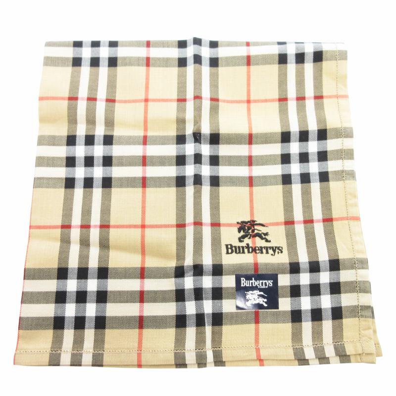 BURBERRY 未使用品 バーバリー タグ付き ハンカチおまとめ2点 BURBERRY 未使用品 バーバリー タグ付き ハンカチおまとめ2点
