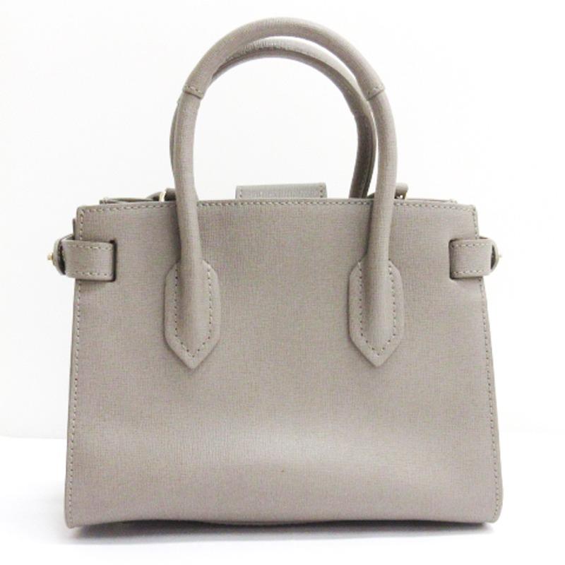 FURLA フルラ 2WAY ハンドバッグ ショルダーバッグ レザー グレー  