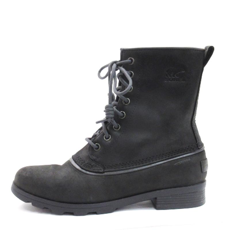 ソレル SOREL EMELIE 1964 レースアップ ブーツ ブラック 26cm 
