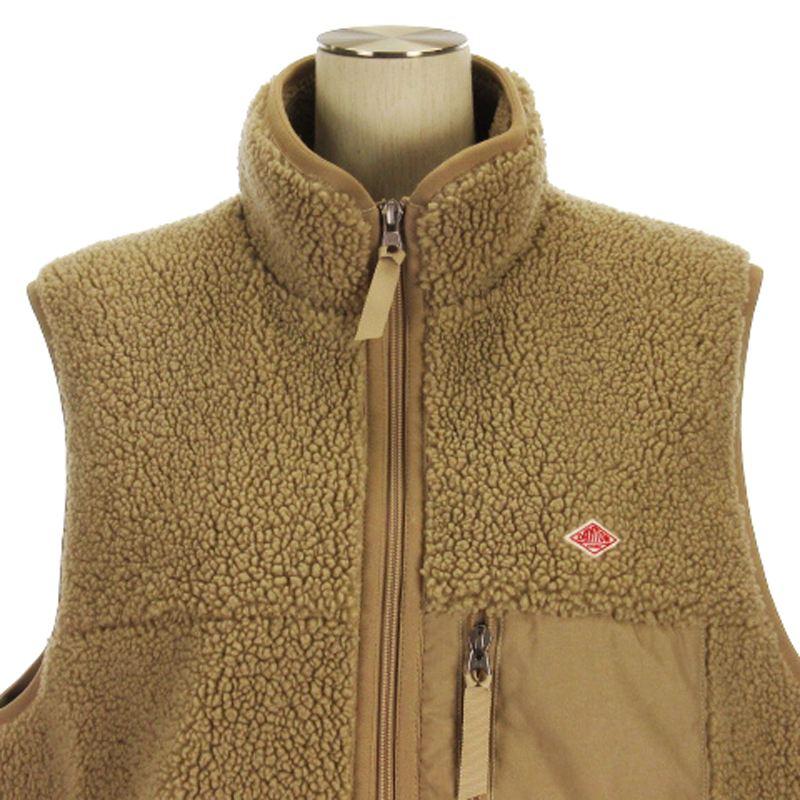 ダントン DANTON スタンドカラー ボア フリース ベスト DT-A0367