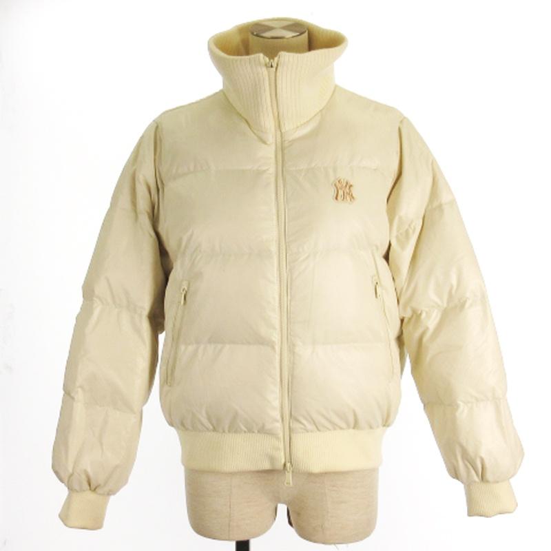 MLB ニューヨークヤンキース ダウンジャケット ジップアップ アイボリー S レディース | 