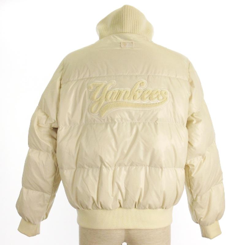 MLB ニューヨークヤンキース ダウンジャケット ジップアップ アイボリー S レディース |  | 03