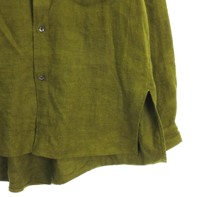 アンセルム ANCELLM LINENSUEDE OVERSIZED LS SHIRT オーバーサイズ