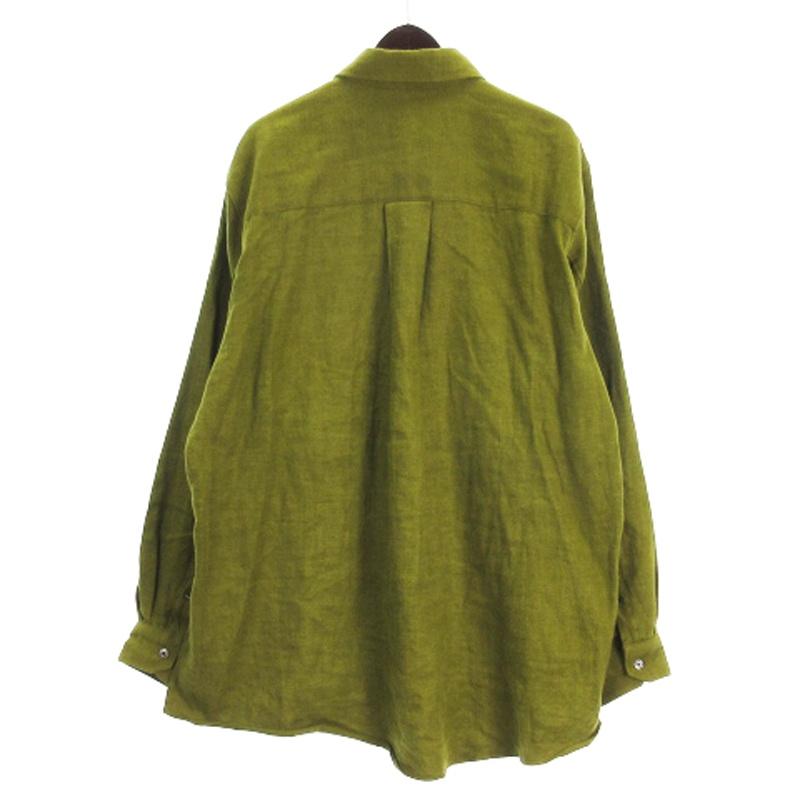 アンセルム ANCELLM LINENSUEDE OVERSIZED LS SHIRT オーバーサイズ