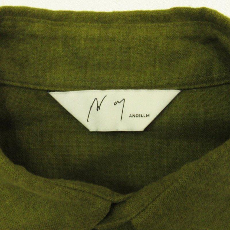 アンセルム ANCELLM LINENSUEDE OVERSIZED LS SHIRT オーバーサイズ