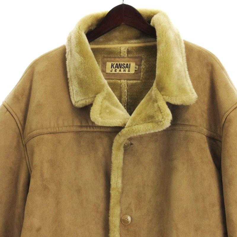 ムートンコート メンズ セーム革コート フェイクムートン ショート丈