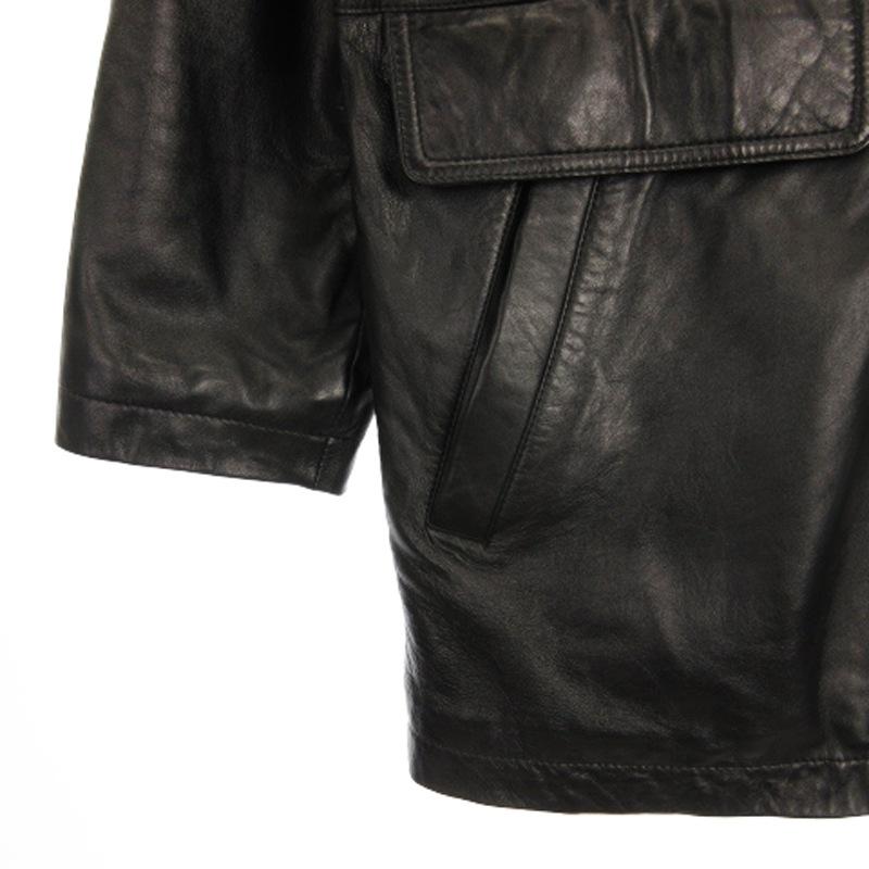 ピッコロネゴツィーオ Piccolo Negozio ラムレザー ジャケット ステン