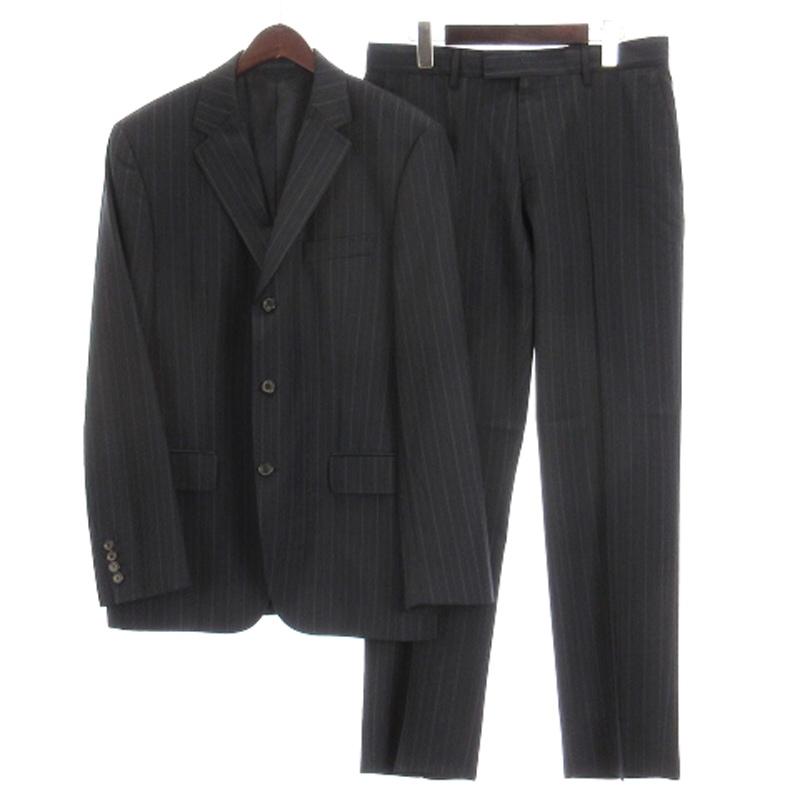 美品✨ ヒューゴボス　セットアップ スーツ　ストライプ　スリーピース　50 ヒューゴボス セットアップ スーツ ストライプ ジャケット
