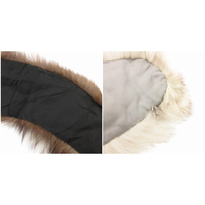 中古】エンバ EMBA ティペット マフラー ショール フリンジ