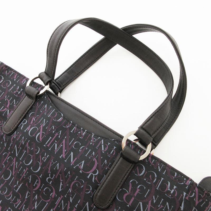 ニナリッチ NINA RICCI 美品 ハンドバッグ トート 黒 ブラック