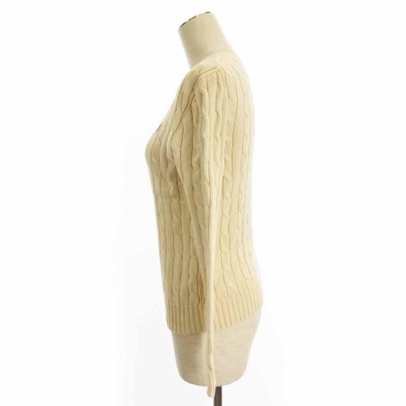 Polo by Ralph Lauren アイボリー ケーブルニットセーター　L ポロ ラルフローレン POLO RALPH LAUREN ケーブル ニット