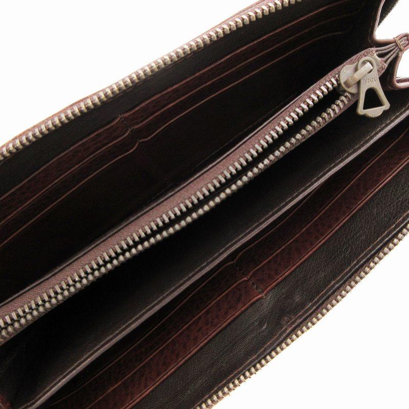 【新品未使用】　ゲンテン　長財布　Lファスナー　レザー　本革　ブラウン系 フレスコ Lファスナー長財布｜商品一覧 | 革財布、バッグのgenten