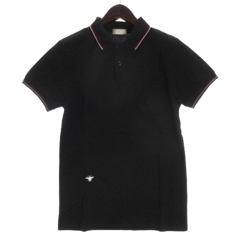 (645)Dior HOMME ディオールオム 半袖 ポロシャツ XS 黒 645)Dior HOMME ディオールオム 半袖 ポロシャツ XS 黒 645)Dior HOMME
