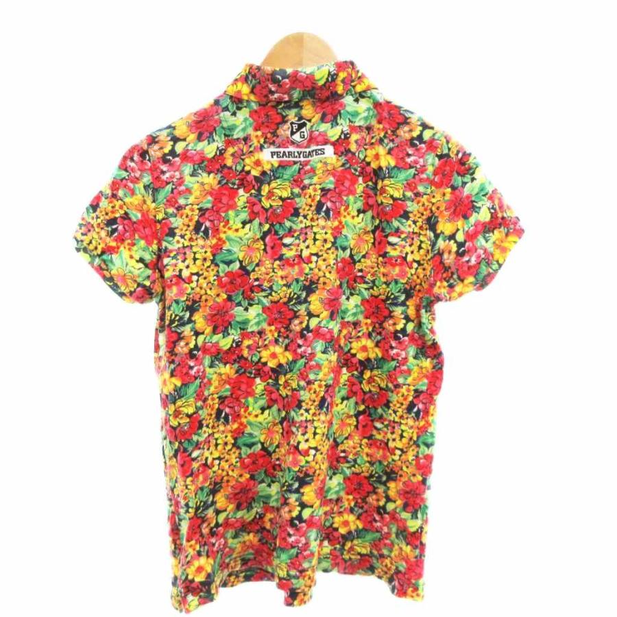 PEARLY GATES 花柄ポロシャツ パーリーゲイツ PEARLY GATES ポロシャツ 半袖 花柄 ゴルフ 2