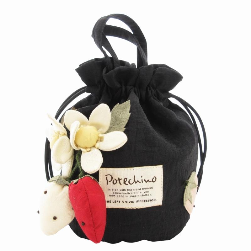 ポテチーノ POTECHINO 巾着 まとめ 3点セット ミニハンドバッグ 花柄