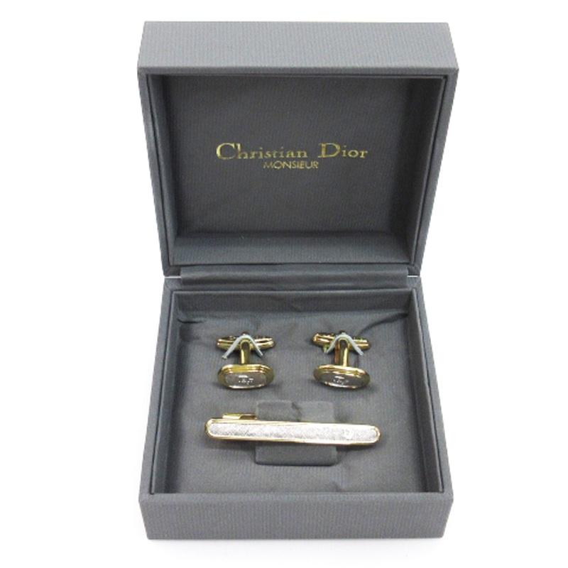 Christian Dior クリスチャンディオール ロゴ カフス タイピン
