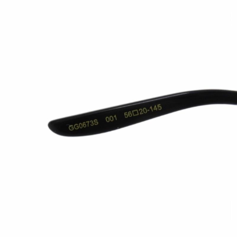 GUCCI グッチ サングラス アイウェア コンビフレーム GG0673S ブラック