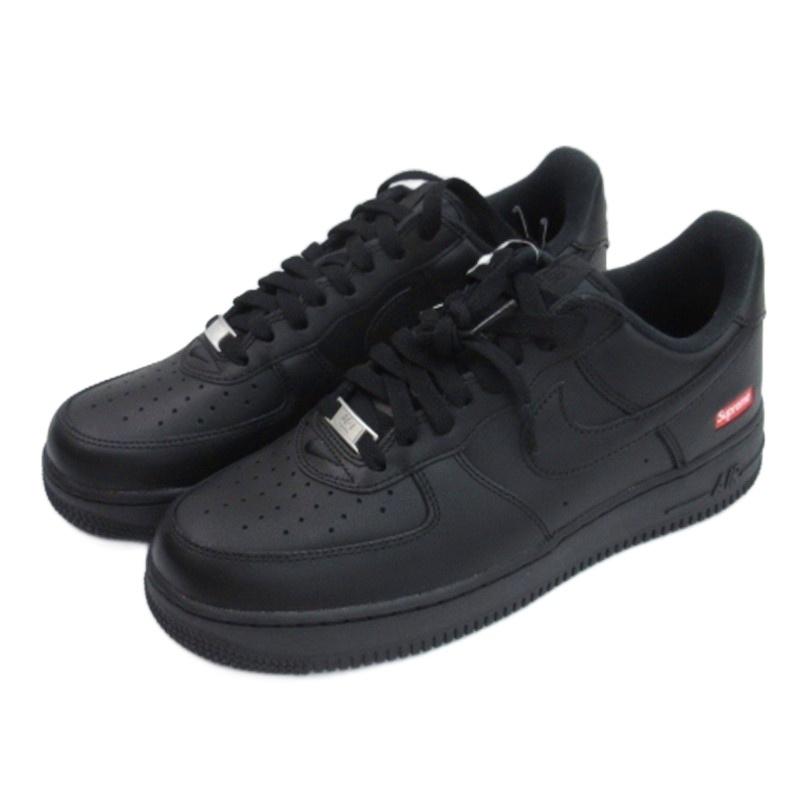 最終値下新品未使用黒タグ付Supreme×エアフォース1【CU9225-200】 NIKE AIR FORCE 1 LOW / SUPREME BLACK × RED ナイキ エア