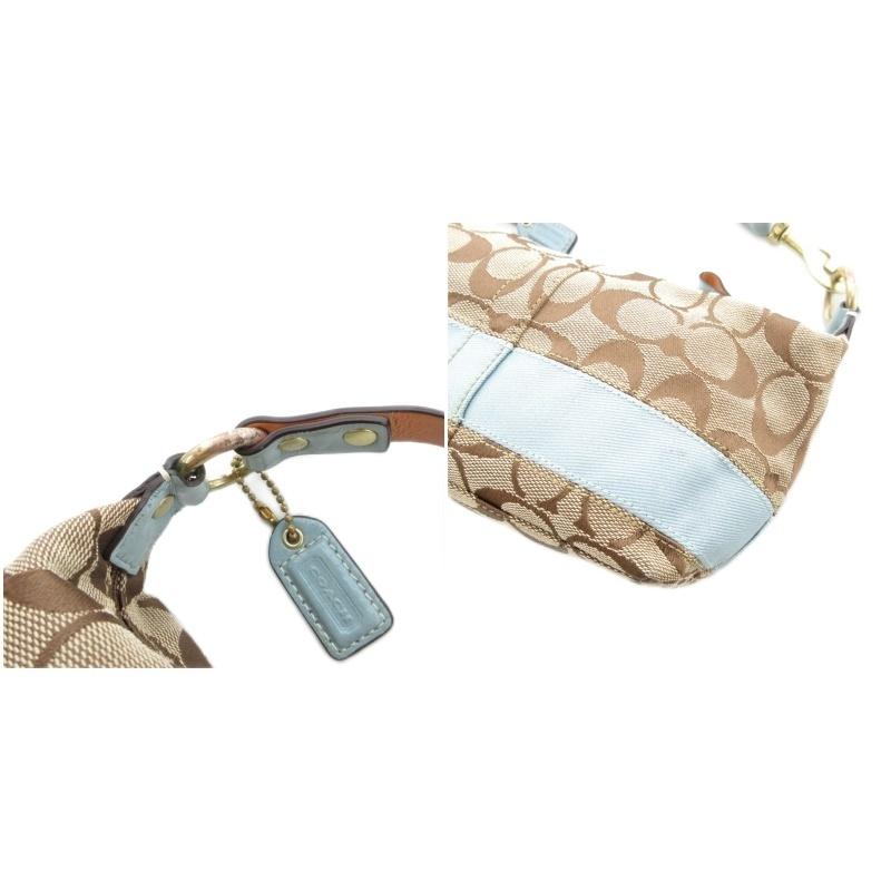 COACH コーチ シグネチャー ワンハンドルバッグ キャンバス