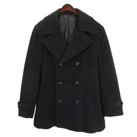 【美品】希少サイズ 4XL UNIQLO 羊毛カシミヤ混ロングコート ブラック ユニクロ公式 | ウールカシミヤチェスターコート