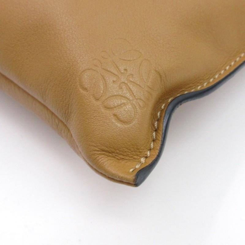 LOEWE ロエベ フラメンコポケット ショルダーバッグ レザー ブラウン  