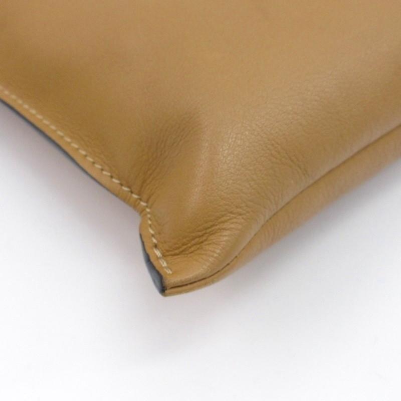 LOEWE ロエベ フラメンコポケット ショルダーバッグ レザー ブラウン  