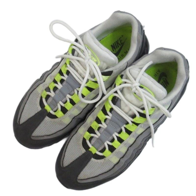 Nike Air Max 95 OG グレー/イエロー New Nike Air Max 95 White Yellow Grey Mens US Size 7.5 UK 6