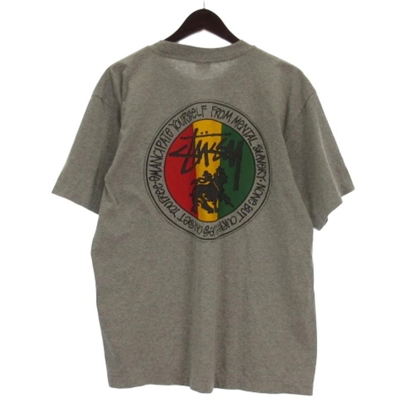 80s 前期 STUSSY USA製 黒タグ ラスタ ライオン Leo Tシャツ 80s 前期