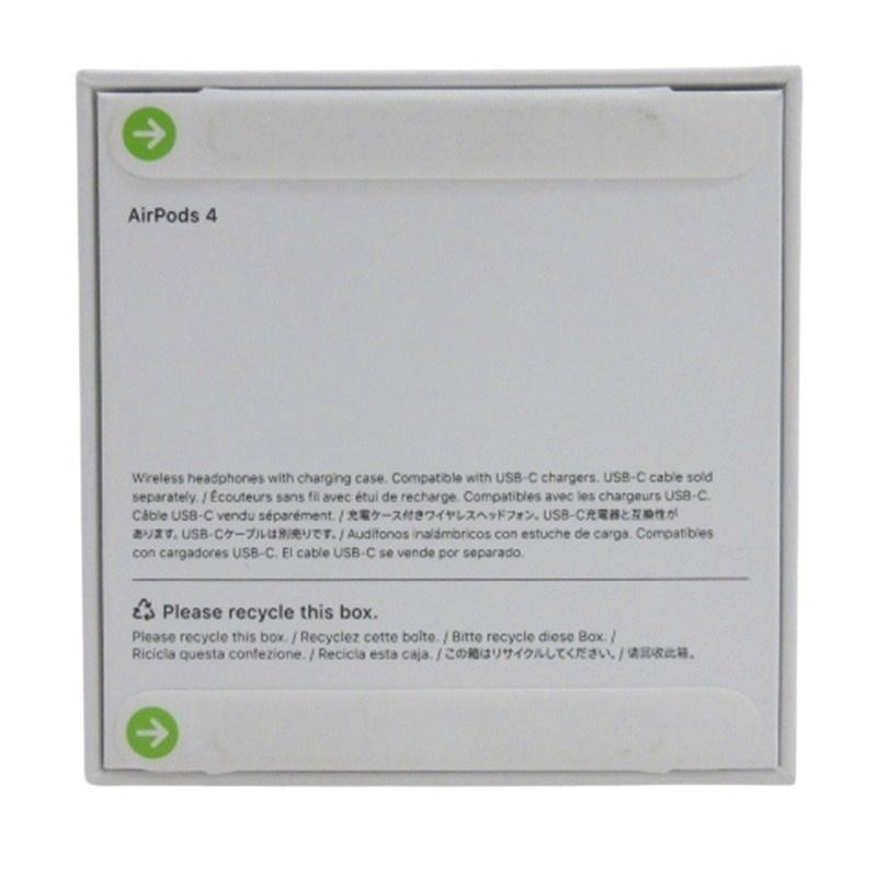 未使用品 アップル Apple AirPods 4 エアポッズ4 ワイヤレス イヤホン