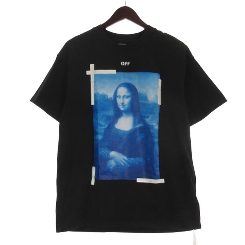 オフホワイト OFF WHITE BLUE MONALISA S/S OVER TEE モナリザ Tシャツ