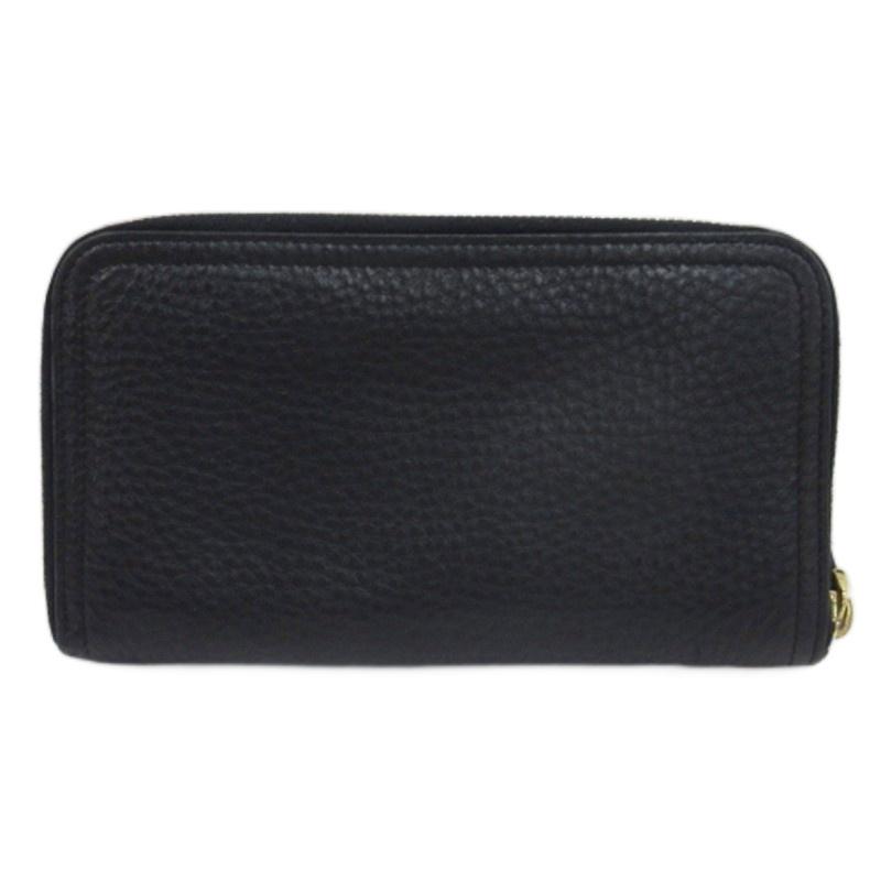 PRADA プラダ 長財布 ラウンドファスナー レザー ブラック ☆AA  