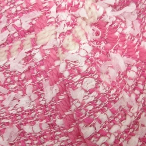 エムズグレイシー M'S GRACY ツイード ワンピース ひざ丈 半袖