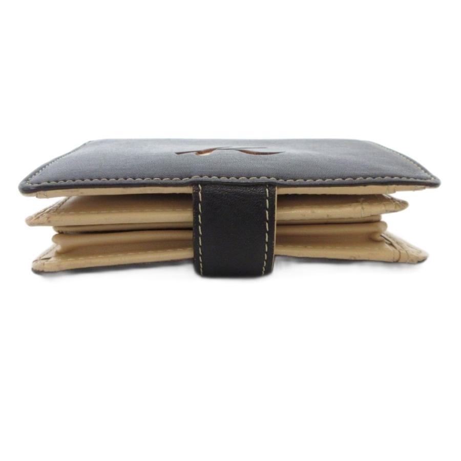 未使用 Kitamura キタムラ 二つ折り財布 レザー 牛革 ストラップ Kitamura キタムラ 二つ折り財布 レザー 本革 黒 ブラック