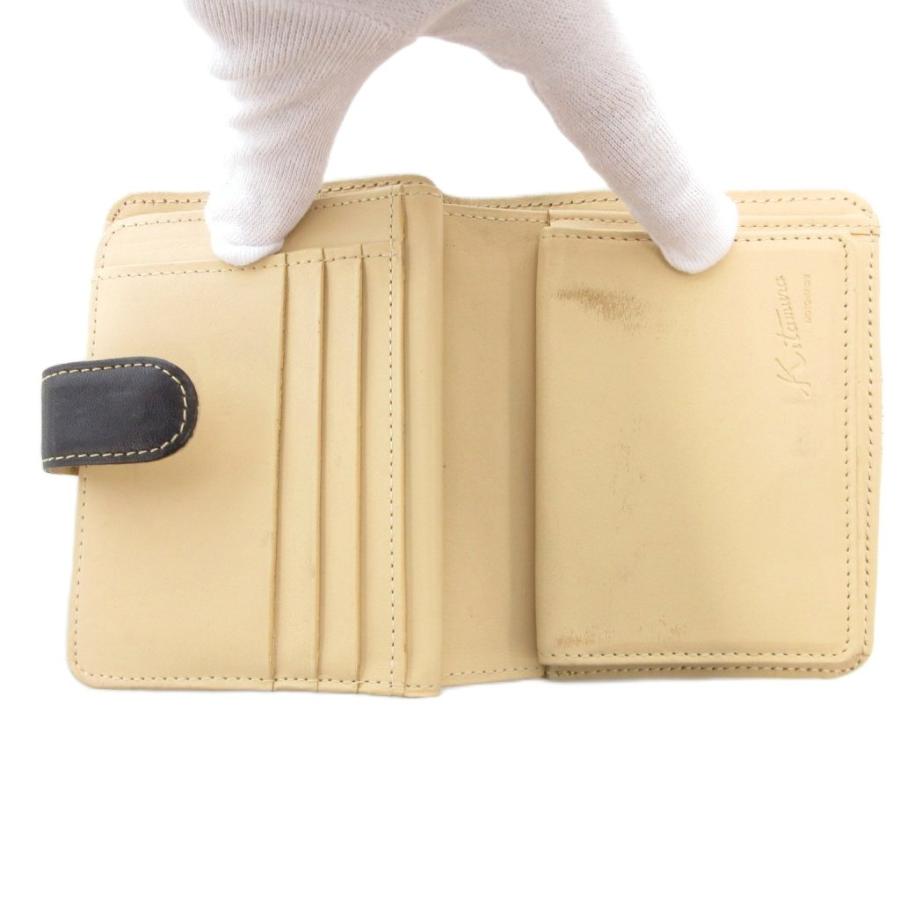 未使用 Kitamura キタムラ 二つ折り財布 レザー 牛革 ストラップ Kitamura キタムラ 二つ折り財布 レザー 本革 黒 ブラック