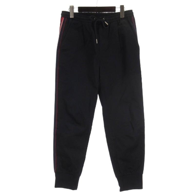 【中古】モンクレール MONCLER PANTALONE サイドライン トラック パンツ ロゴ H10912A00032 ネイビー 44 メンズ MONCLER（モンクレール） MONCLER PANTALONE サイドライン トラック