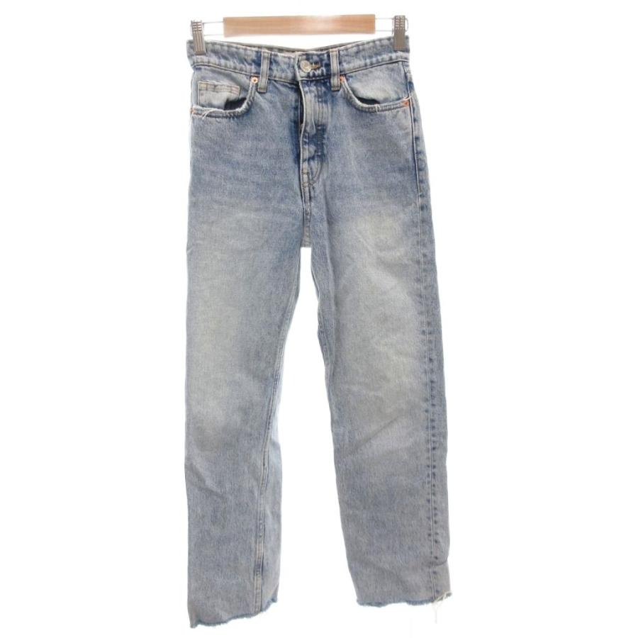 ZARA（ザラ） デニムパンツ ジーンズ ボタンフライ 32 インディゴ
